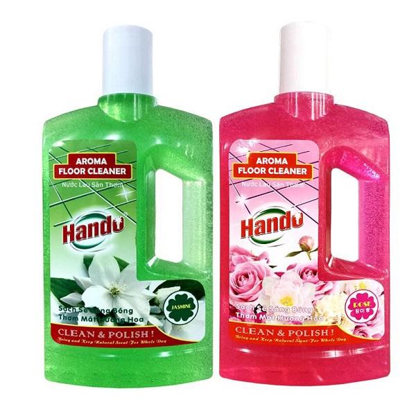 Bộ 2 chai nước lau sàn đậm đặc siêu sạch Hando 1L Hương ngẫu nhiên BH0476
