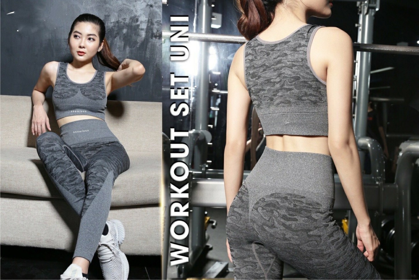 Set bộ đồ thể thao tập gym yoga nữ