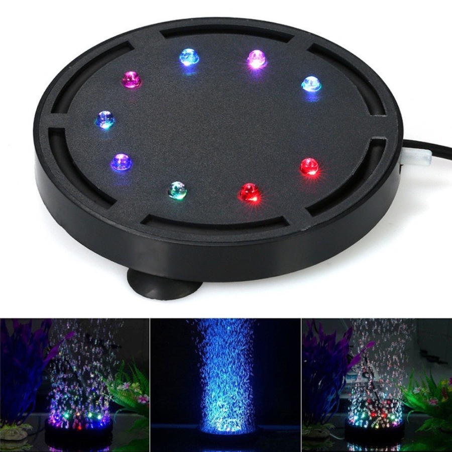 Sủi đĩa tích hợp đèn Led đổi màu Q9 - Sủi đĩa oxy cho bể cá
