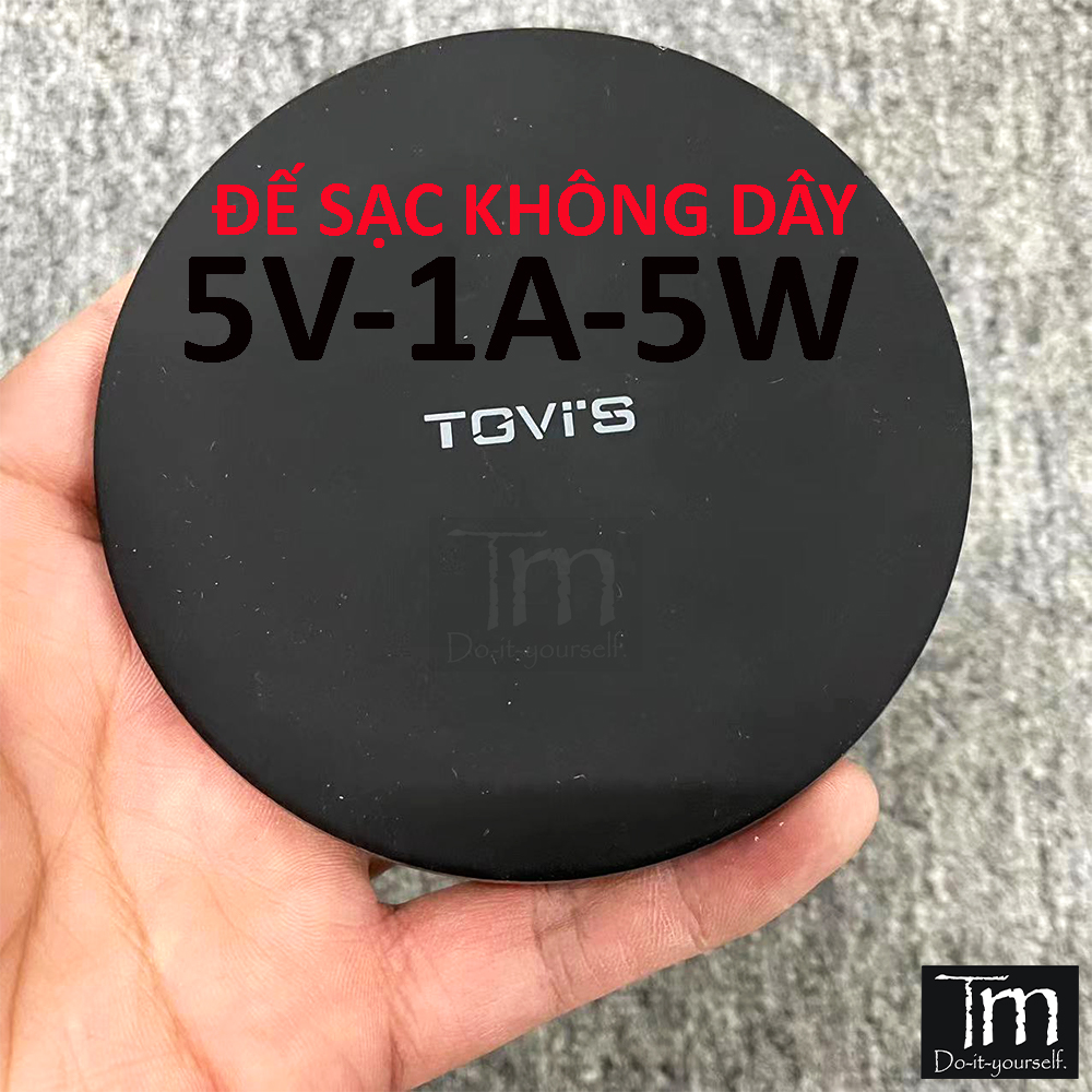 Đế sạc không dây qi 5w đen