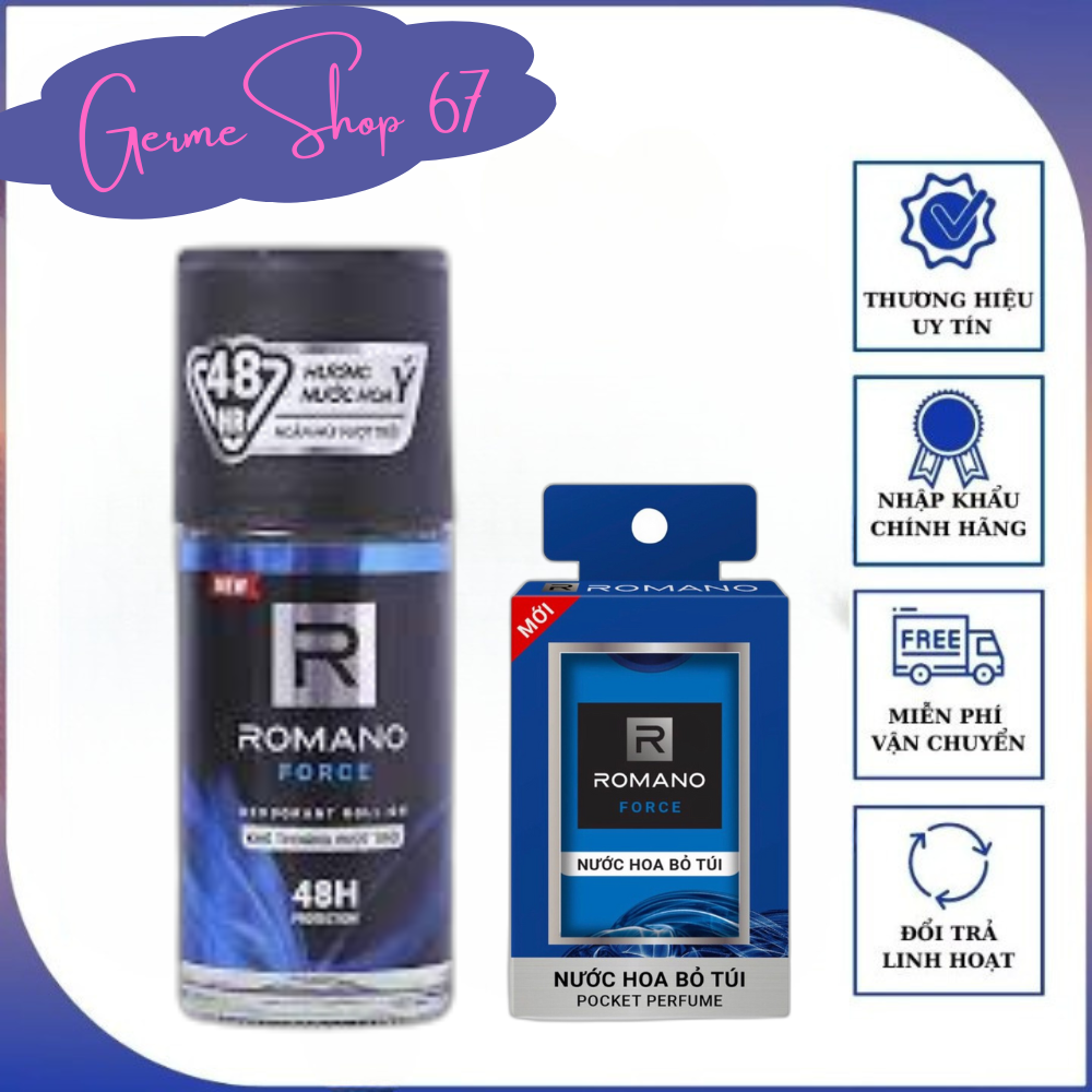 Romano Lăn Khử mùi force 50ml tặng nước hoa 18ml force