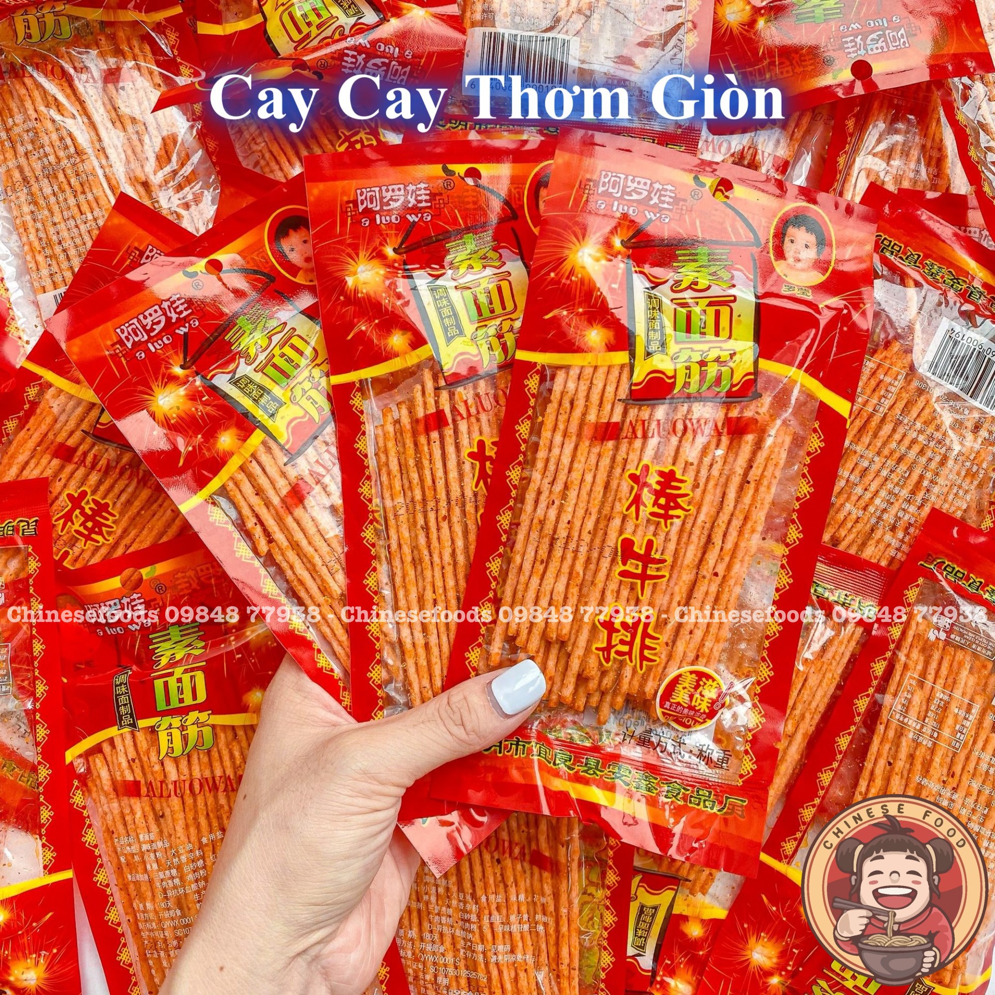 Tăm cay ăn vặt tuổi thơ que cay đoàn loan