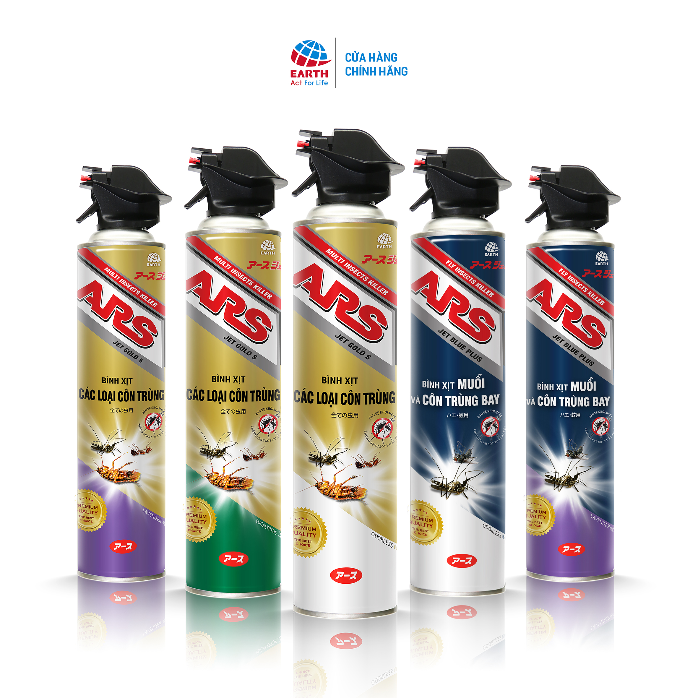 Bình xịt côn trùng ars jet gold plus thái lan chai 600ml