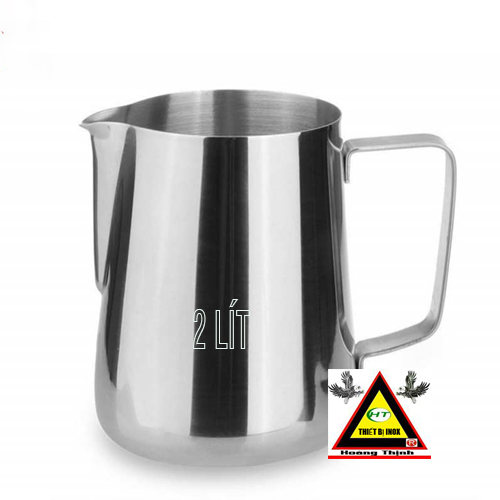 Ca inox rót sữa_inox 304 không từ tính_ Độ dày inox cao_kiểu dáng sang trọng_Dụng cụ pha chế