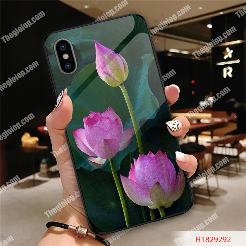 ỐP IPHONE, SAMSUNG TRÁNG GƯƠNG HÌNH HOA SEN