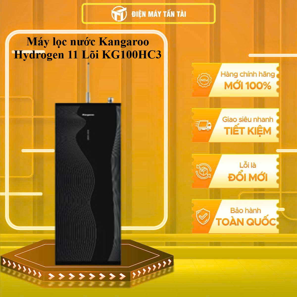 Máy lọc nước Kangaroo Hydrogen 11 Lõi KG100HC3 - GIAO TOÀN QUỐC - CHỈ MIỄN PHÍ HCM