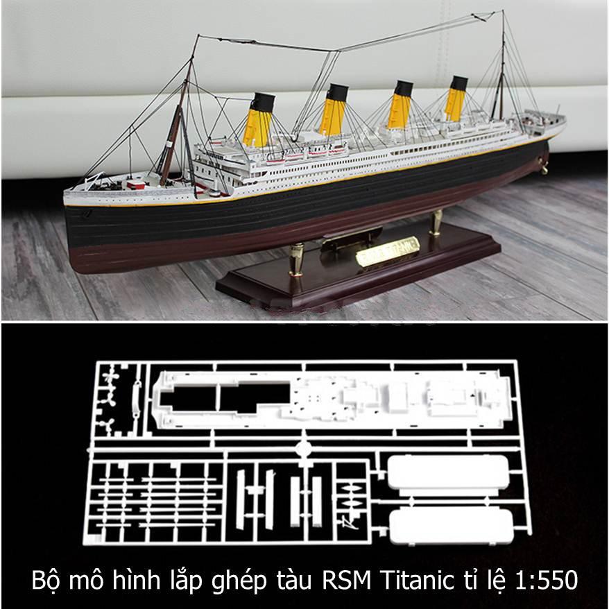 Bộ lắp ghép thông minh, mô hình lắp ghép tàu, mô hình lắp ghép tàu chất lượng cao , bộ mô hình lắp ghép tàu rsm titanic tỉ lệ 1:550 , tặng phiếu bảo hành 1 năm toàn quốc