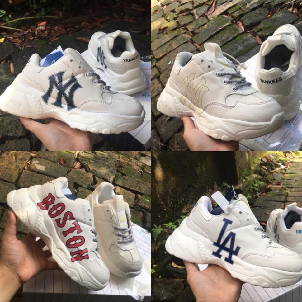 Giày mlb BOSTON NY giày thể thao sneaker độn đế đẹp, giày thể thao tăng chiều cao boston nam nữ