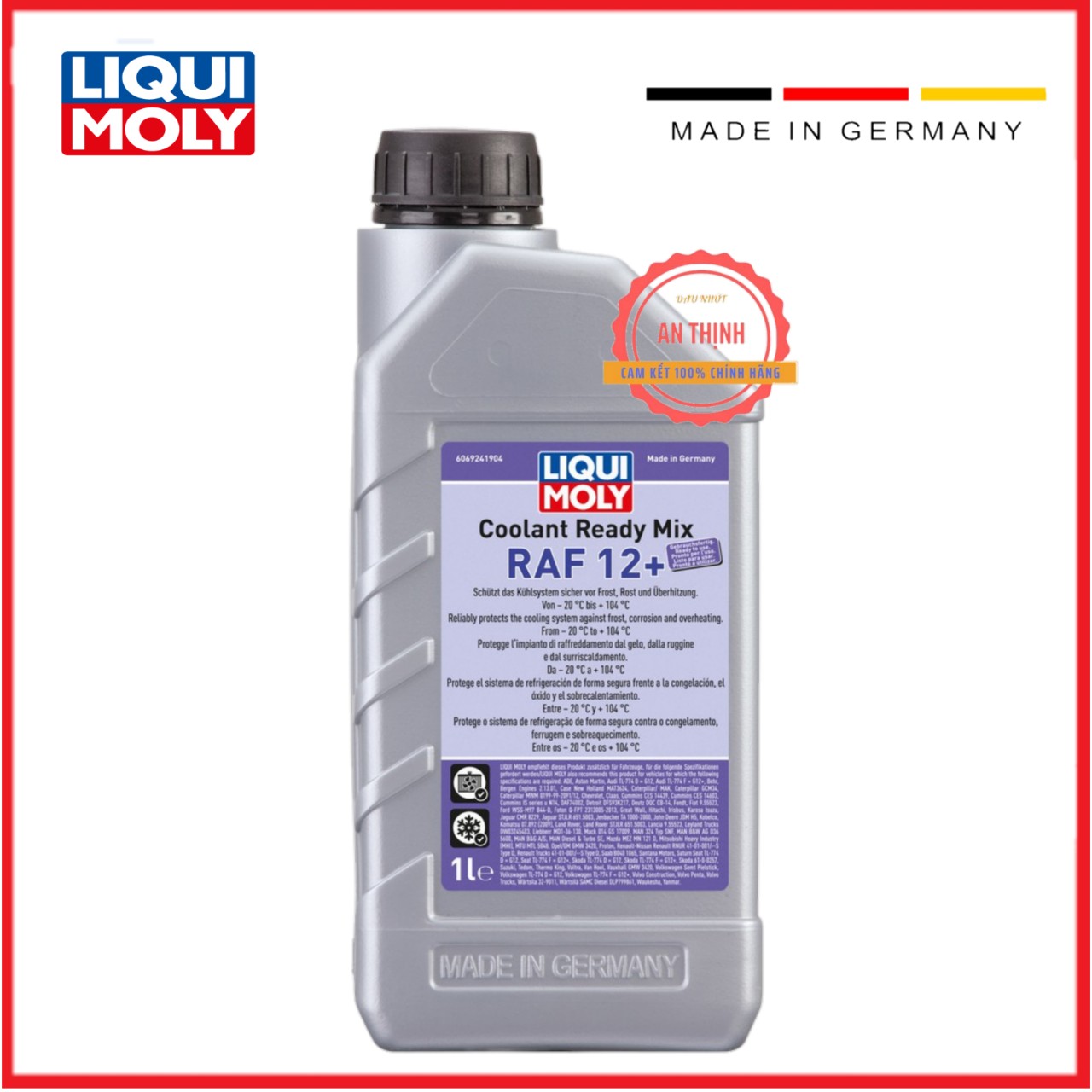 [HCM]Nước Làm Mát Liqui Moly Coolant Ready Mix RAF 12+ 1L Nhập Khẩu Nguyên Chai Từ Đức.