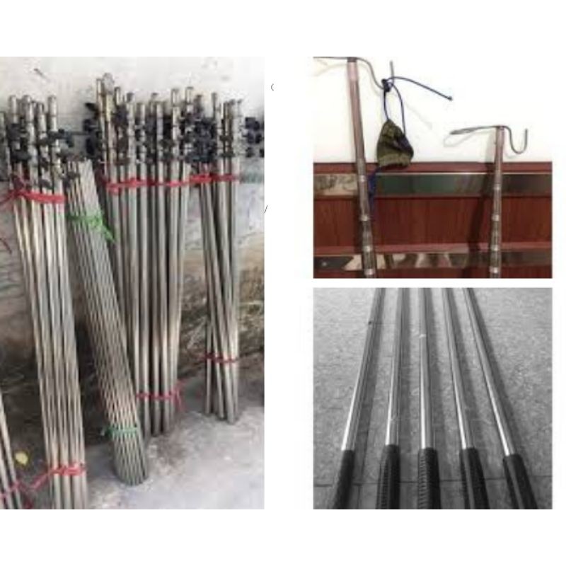 Sào Rút Đa Năng Inox Đủ Loại 4M Tiện Lợi| - 4 mét