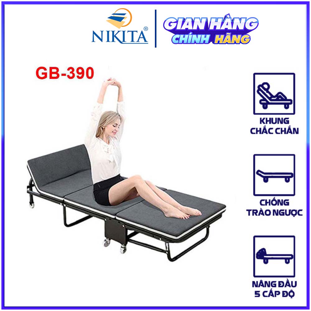 [HOT] Giường gấp di động - Giường gấp thành ghế sofa - Giường gấp gọn ba khúc KGT-75