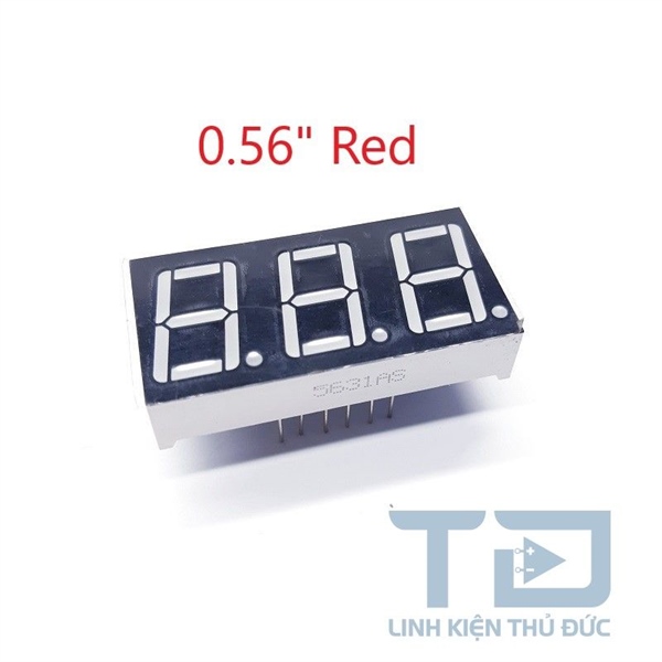 LED 7 Đoạn 0.56inch Đỏ 3 Số Dương Chung