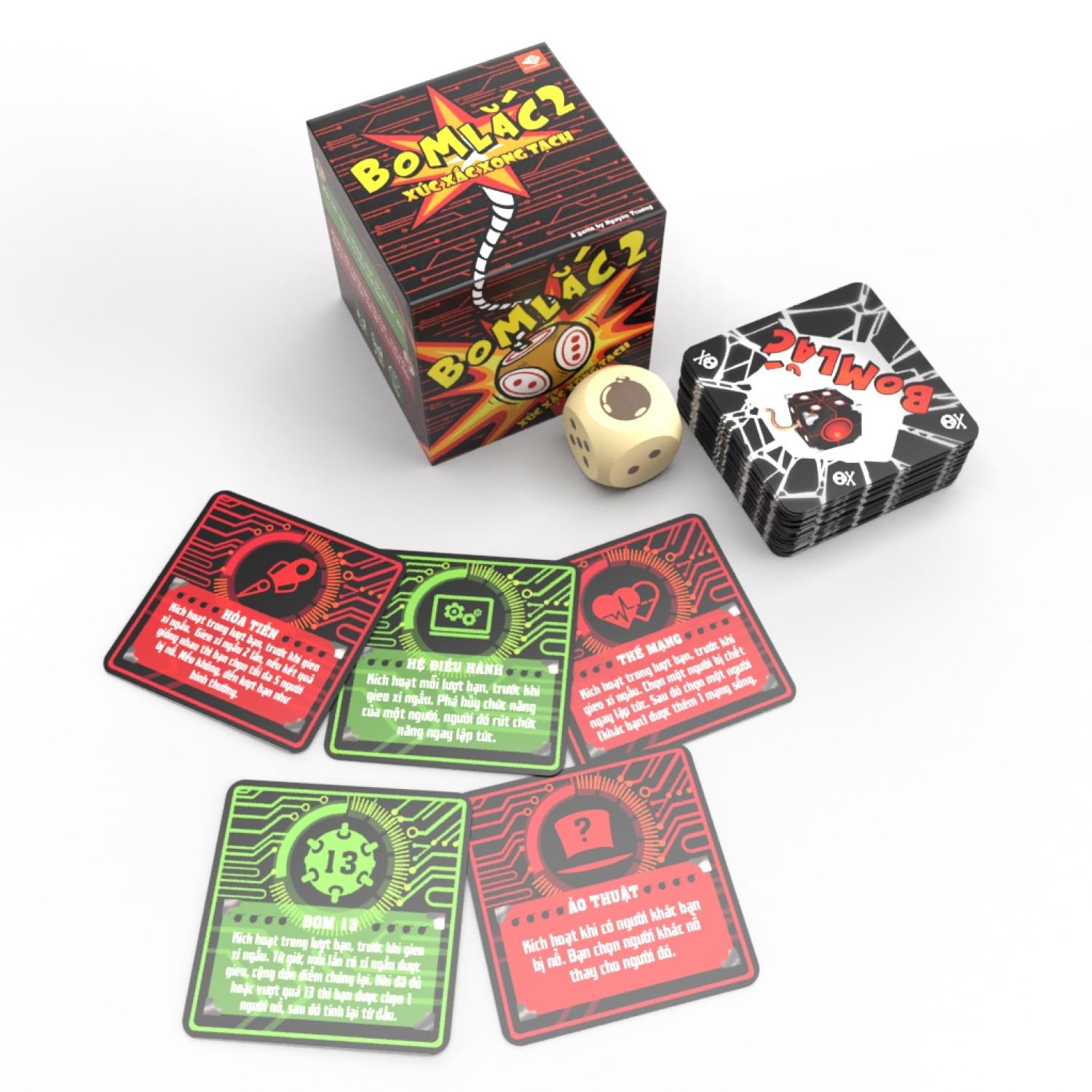 Bom lắc 2 - xúc xắc xong tạch- boardgamevn