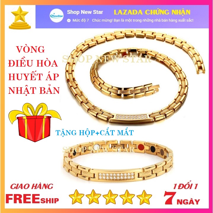 Vòng điều hòa huyết áp, Vòng cổ, vòng tay điều hòa huyết áp Nhật Bản,Vòng hạ huyết áp NAM Và nữ chất như vòng toma- Vòng điều hòa ổn định huyết áp cho người cao tuổi, người thiếu máu, cao huyết áp,..- Chính hãng Nhật Bản!