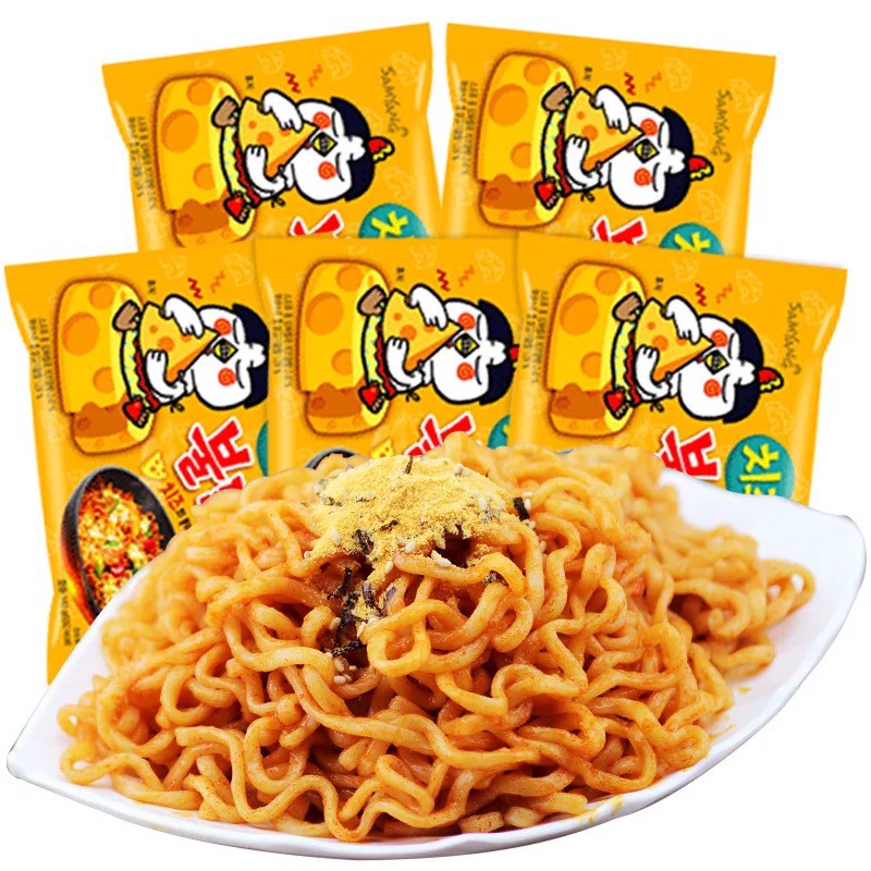 [HCM]Mì cay phô mai Samyang Hàn Quốc mì gà xào khô phô mai Samyang trộn gia vị gói 140gram sản phẩm tốt chất lượng cao cam kết như hình độ bền cao