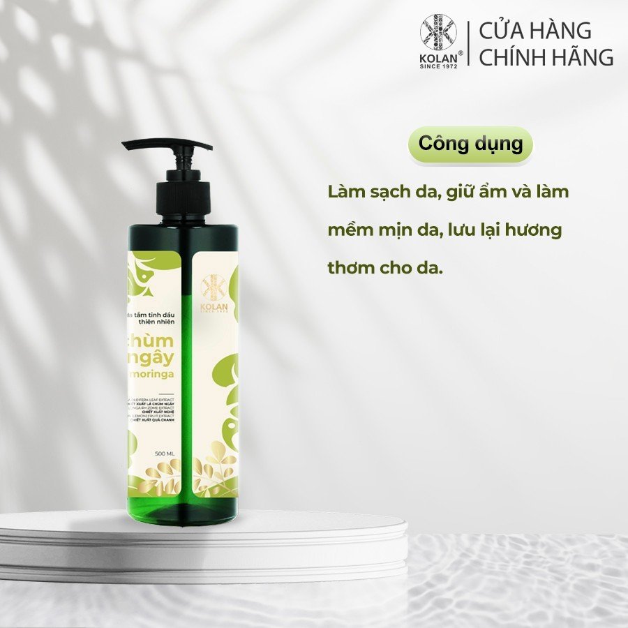 Sữa tắm trùm ngây body shower gel chùm ngây moringa - 500ml kolan