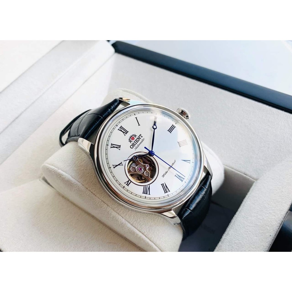 Đồng hồ nam orient caballero cơ automatic dây da số la mã