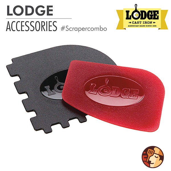 Bộ vệ sinh chảo gang Lodge - Polycarbonate Pan Scraper