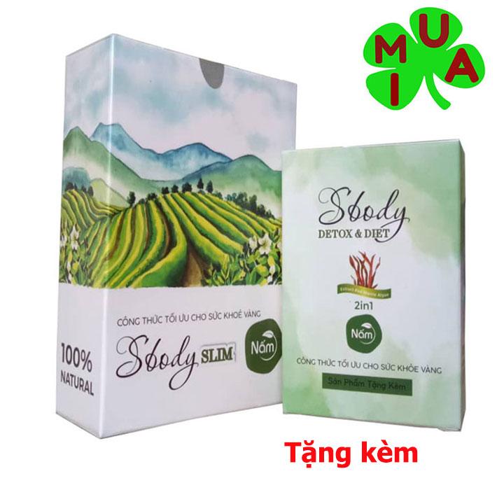 [HCM]Nấm giảm cân SBody Slim dạng viên Tặng Detox thanh lọc