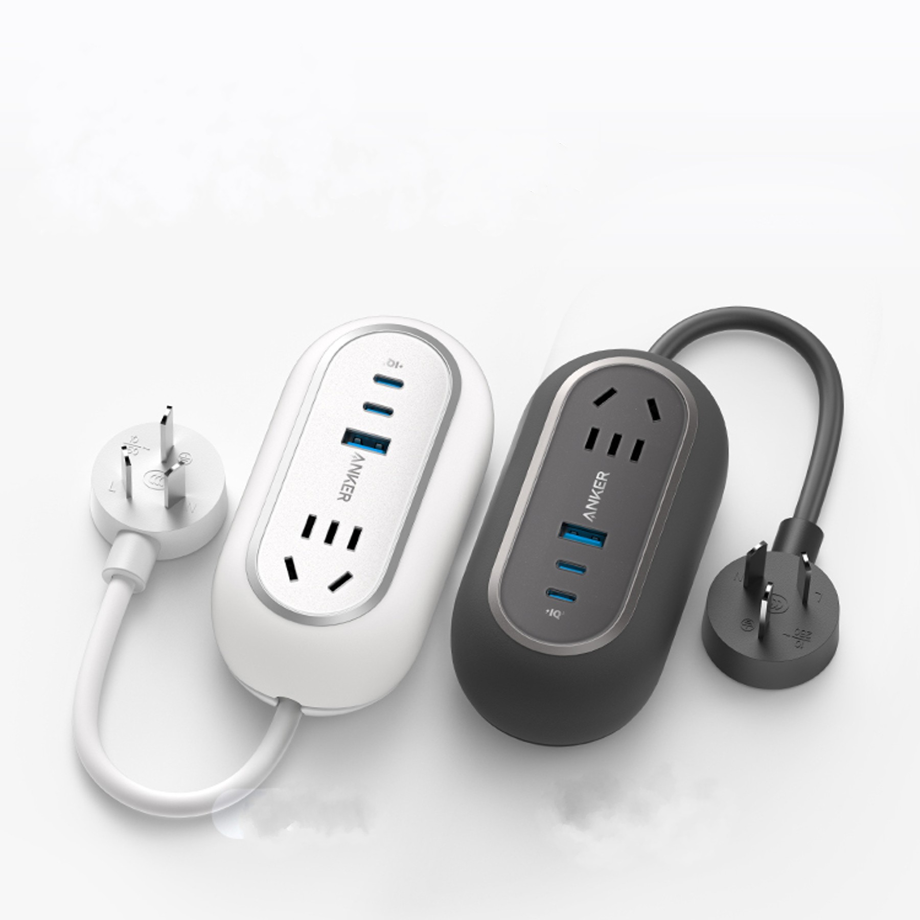 Sạc 6 cổng kiêm ổ cắm điện anker 615 ganprime 65w - a9125