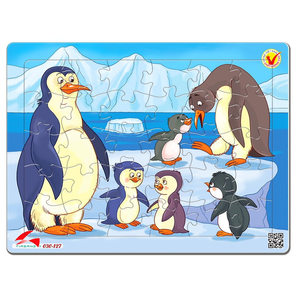 Tranh xếp hình 30 mảnh - Chim cánh cụt