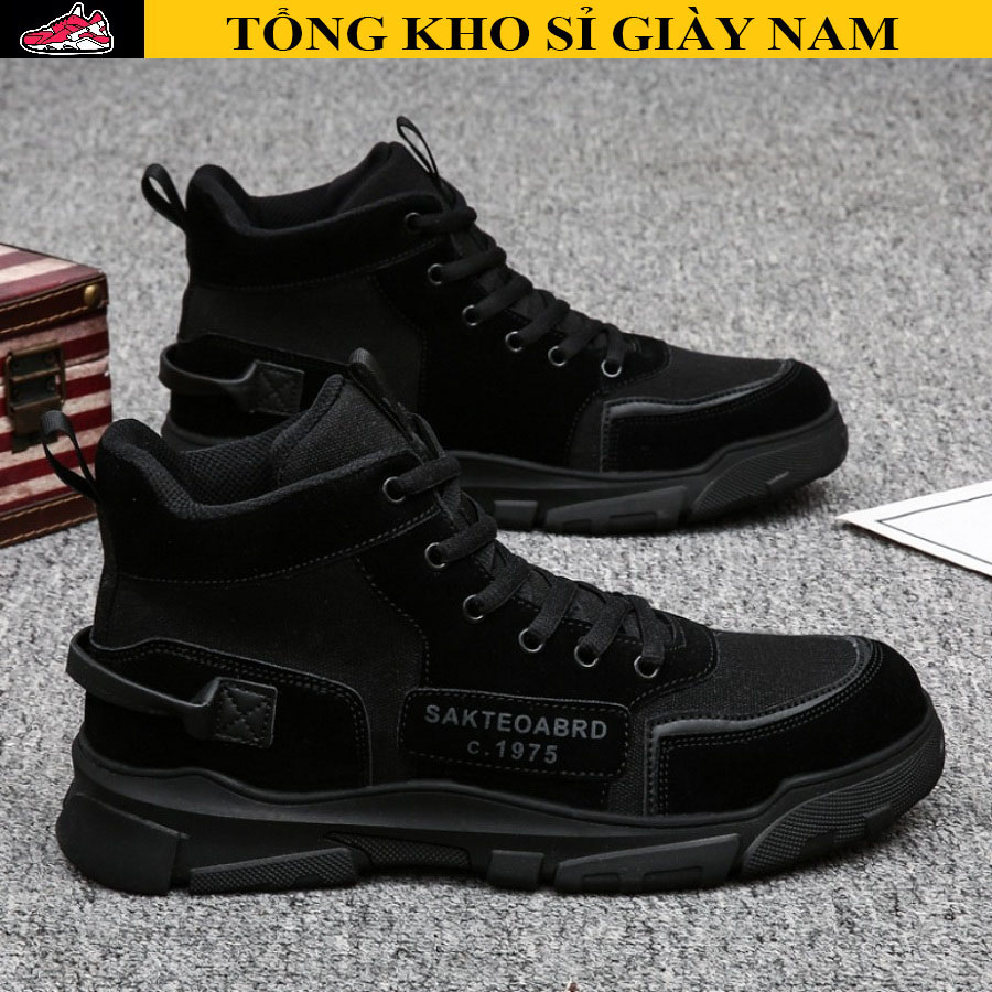 Giày cao cổ nam hiệu sakteoabrd mẫu mới phong cách cá tính mã 396