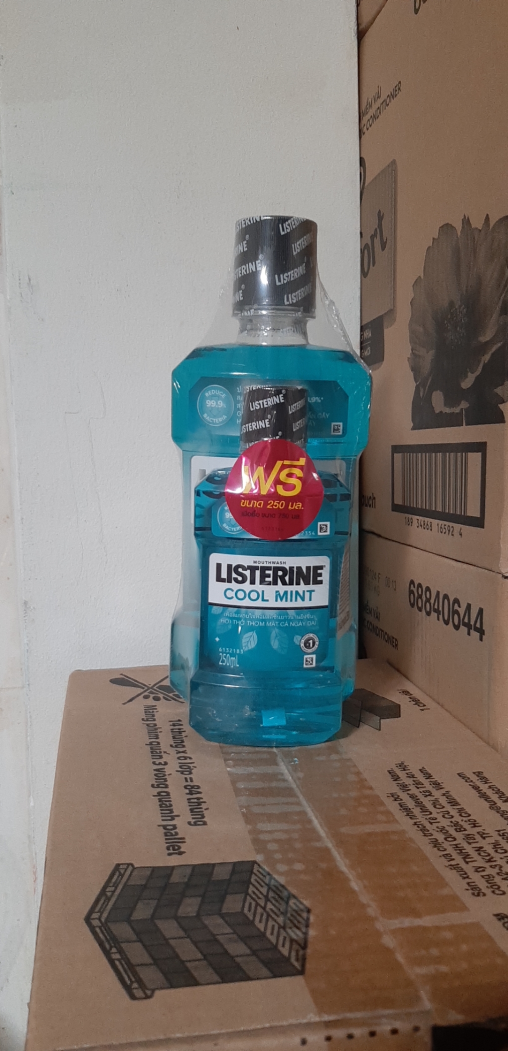 Combo 2 chai nước xúc miệng Listerine Thái lan 750 + 250 ml,Combo 2 chai nước xúc miệng Listerine Thái lan 750 +250 ml