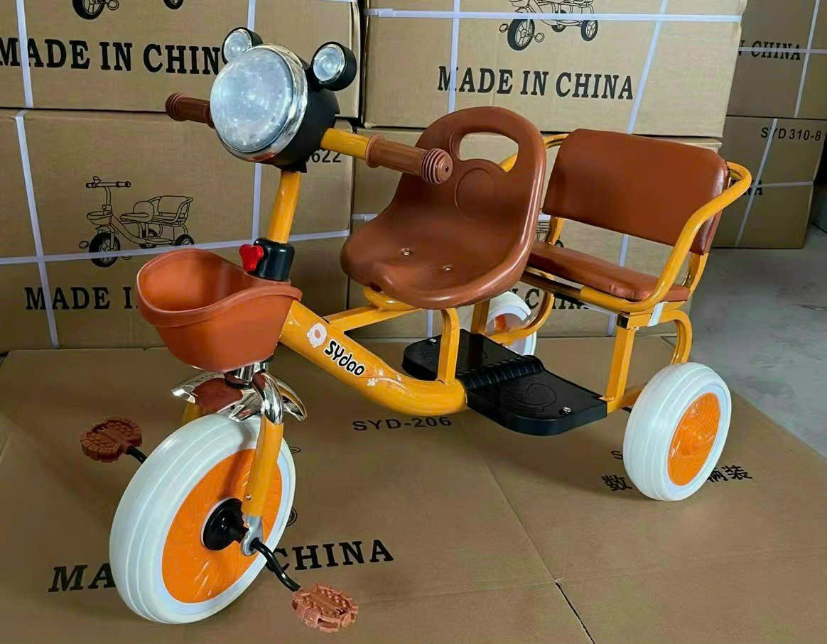 Xe xích lô xe đạp đôi cho bé