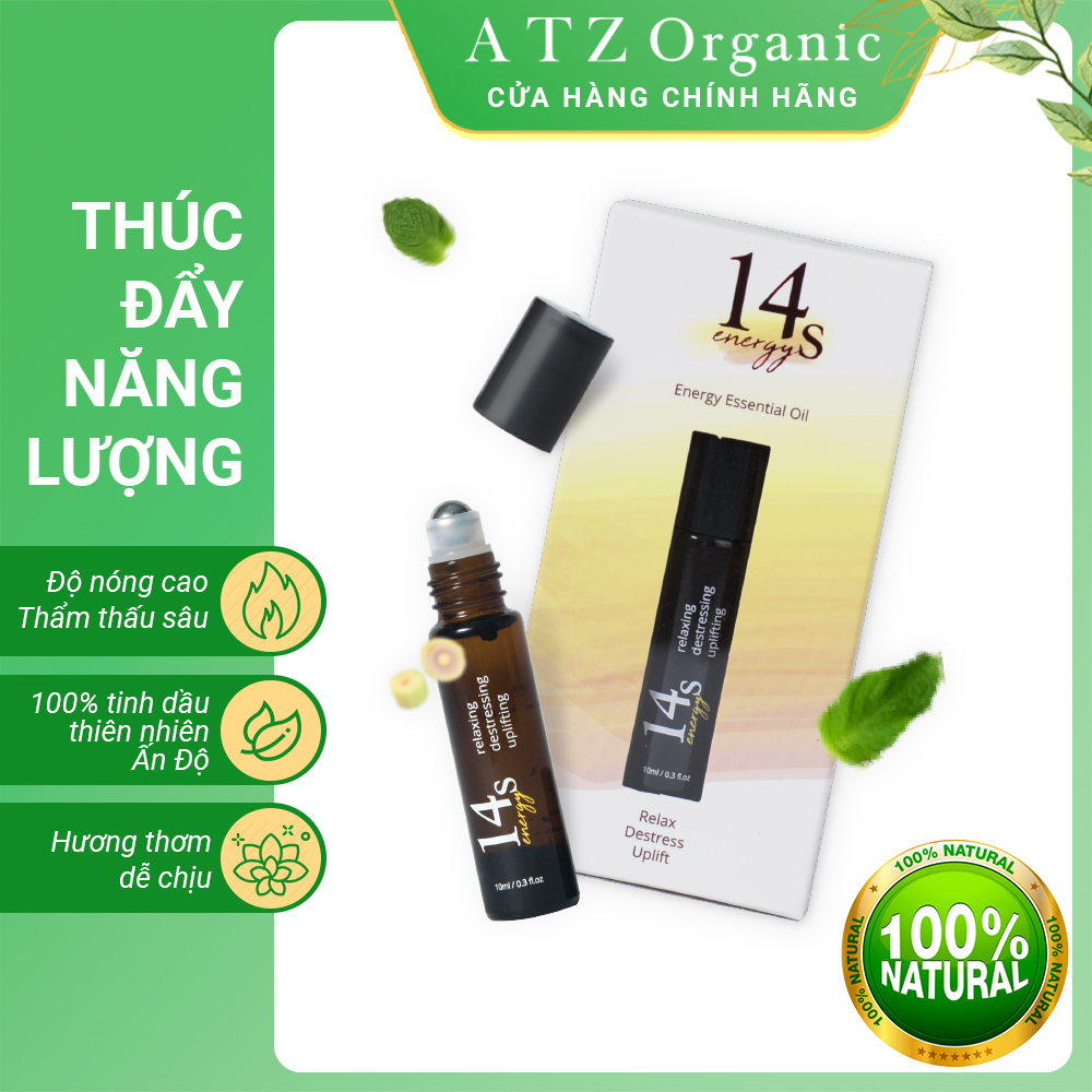 Tinh dầu lăn 14S Energy - thúc đẩy năng lượng phấn chấn tinh thần, giảm đau đầu