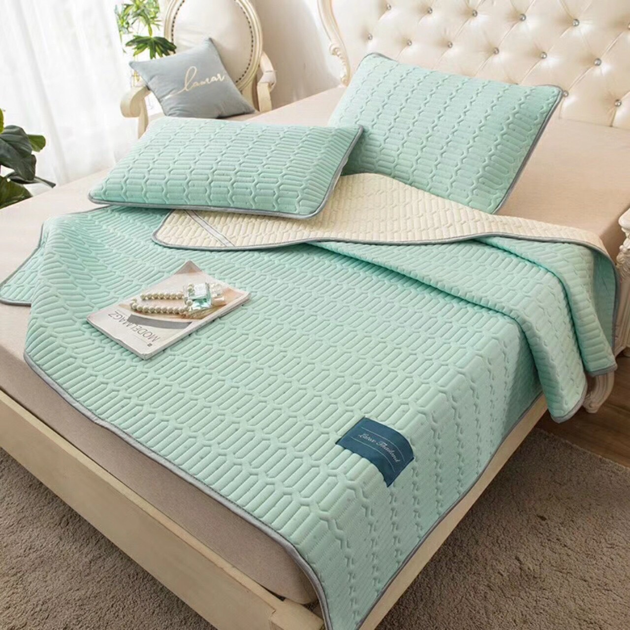 Chiếu điều hòa TENCEL mủ cao su non loại 1m6 hình ảnh 3D