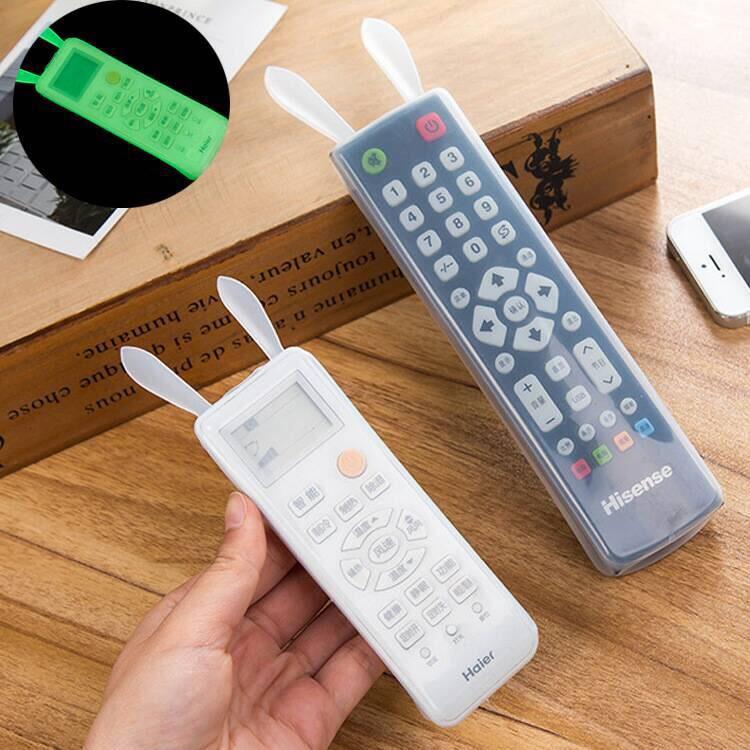 [HCM]Vỏ Bọc remote Silicone Tivi Máy Lạnh Hình Tai Thỏ Dạ Quang Vỏ Bọc Điều Khiển tivi máy lạnh dạ quang