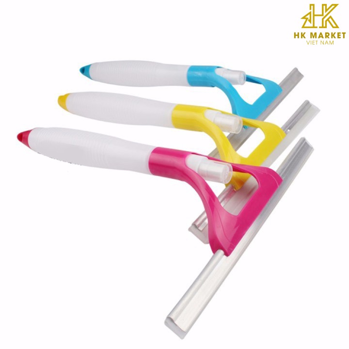 Cây lau kính bằng tay kèm bình xịt nước