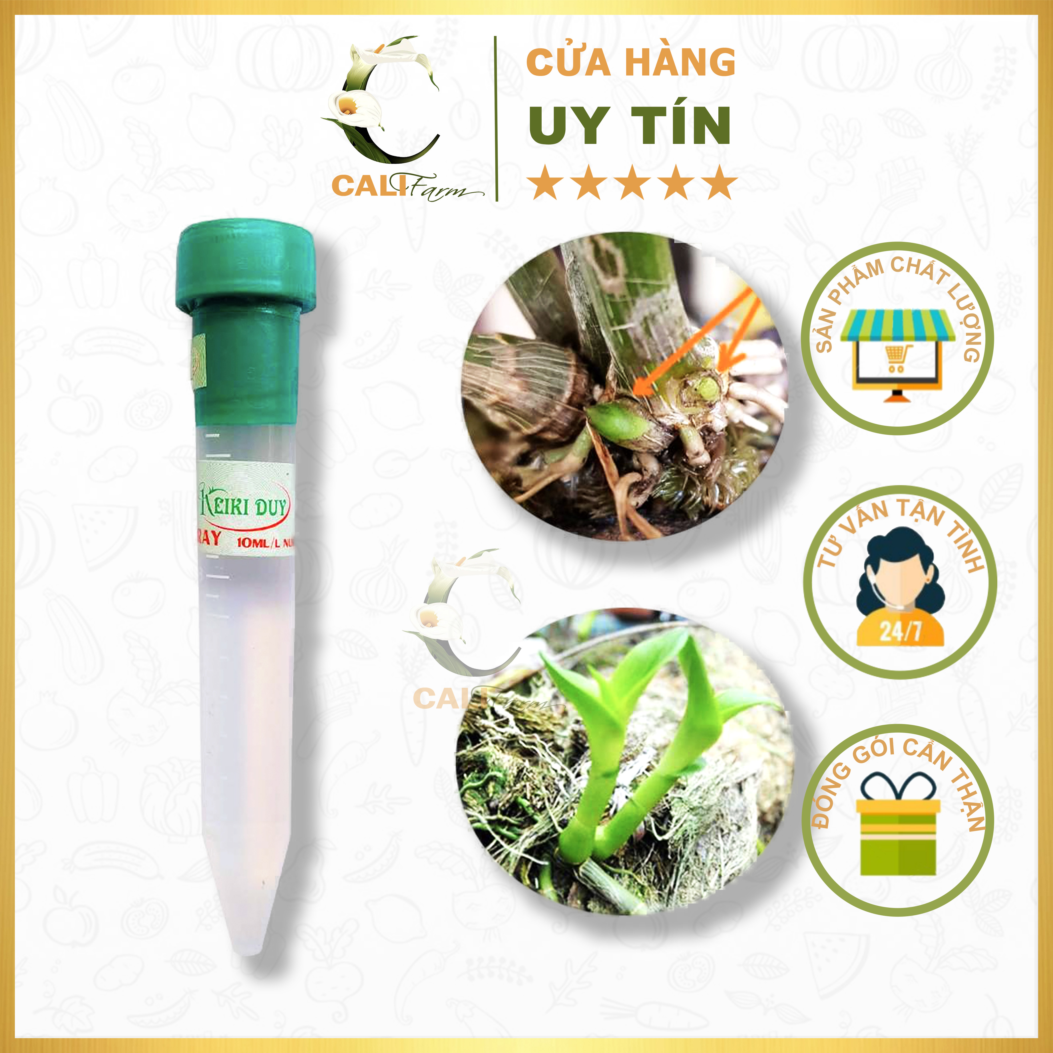 Keiki Duy xanh kích mầm, kích chồi cho lan dạng phun Spray-ống 10ml