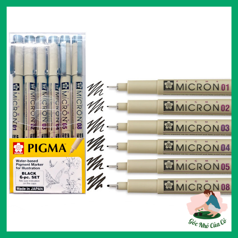 Bút line đi nét Sakura micron chính hãng đủ size