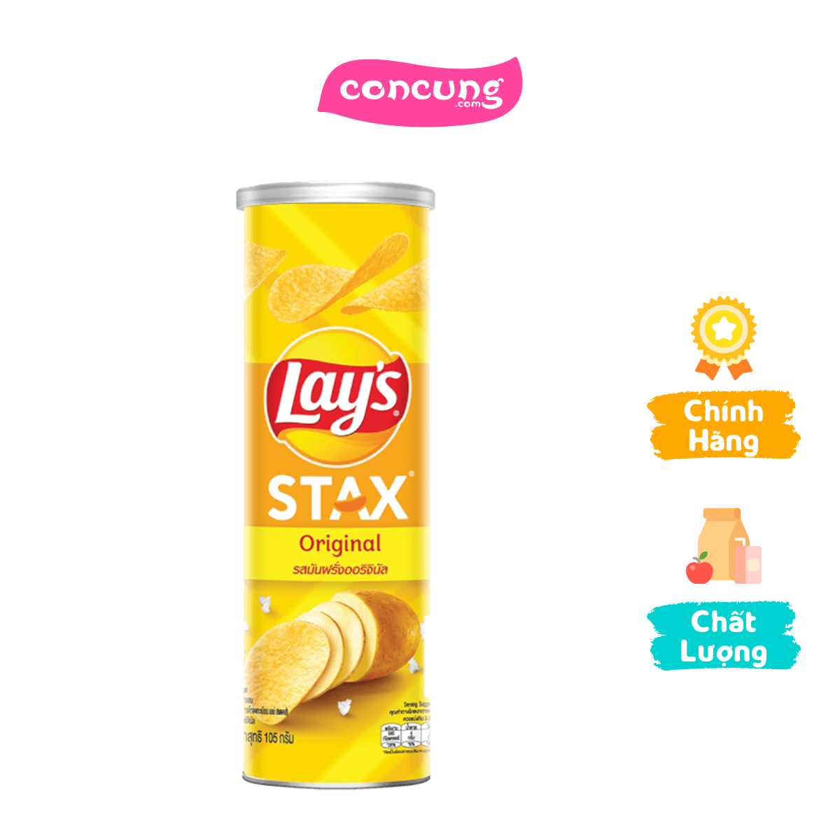 Snack Lay&apos s Stax Thái vị Tự Nhiên