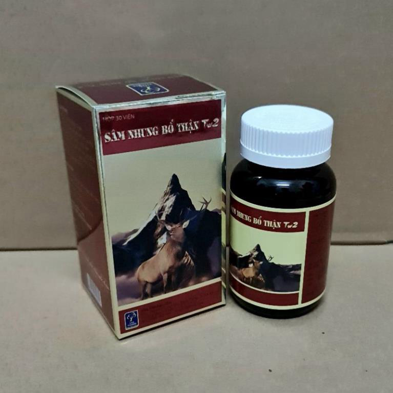 Sâm nhung bổ thận tw2 bổ thận tráng dương, tăng cường sih lý - Hộp 30 viên