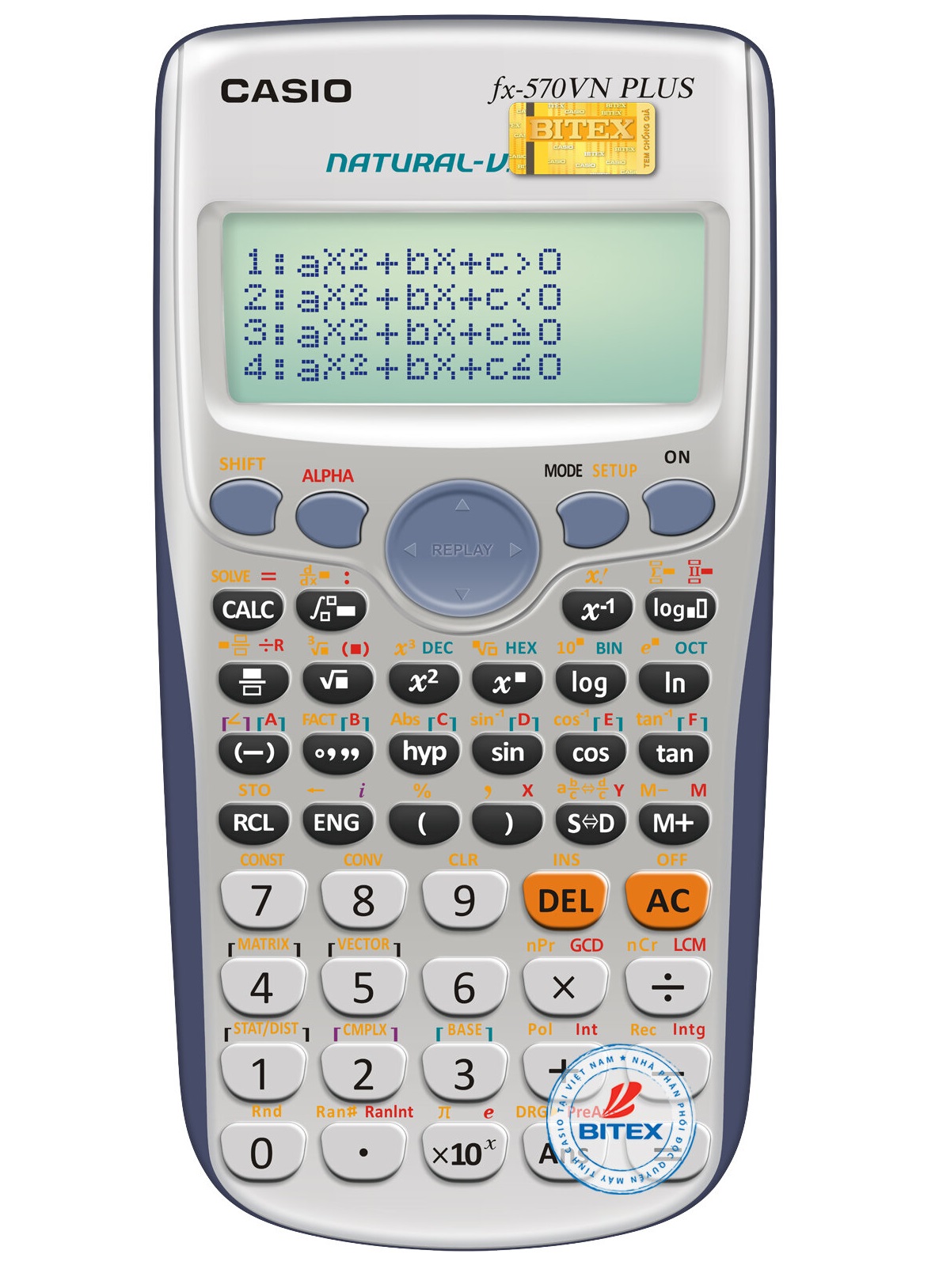 Máy Tính Cầm Tay Casio Chính Hãng - CASIO 570 VN PLUS TRUNG HỌC PHỔ THÔNG - Máy tính toán học tập - Phụ kiện giúp trẻ học toán - Máy tính số học nhiều công thức - Đồ dùng học tập, Bảo Hành 12 Tháng