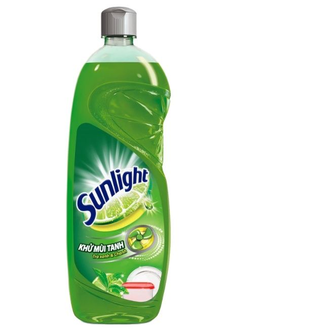 Nước rửa chén Sunlight Hương trà xanh Matcha khử mùi tanh chai 750gr