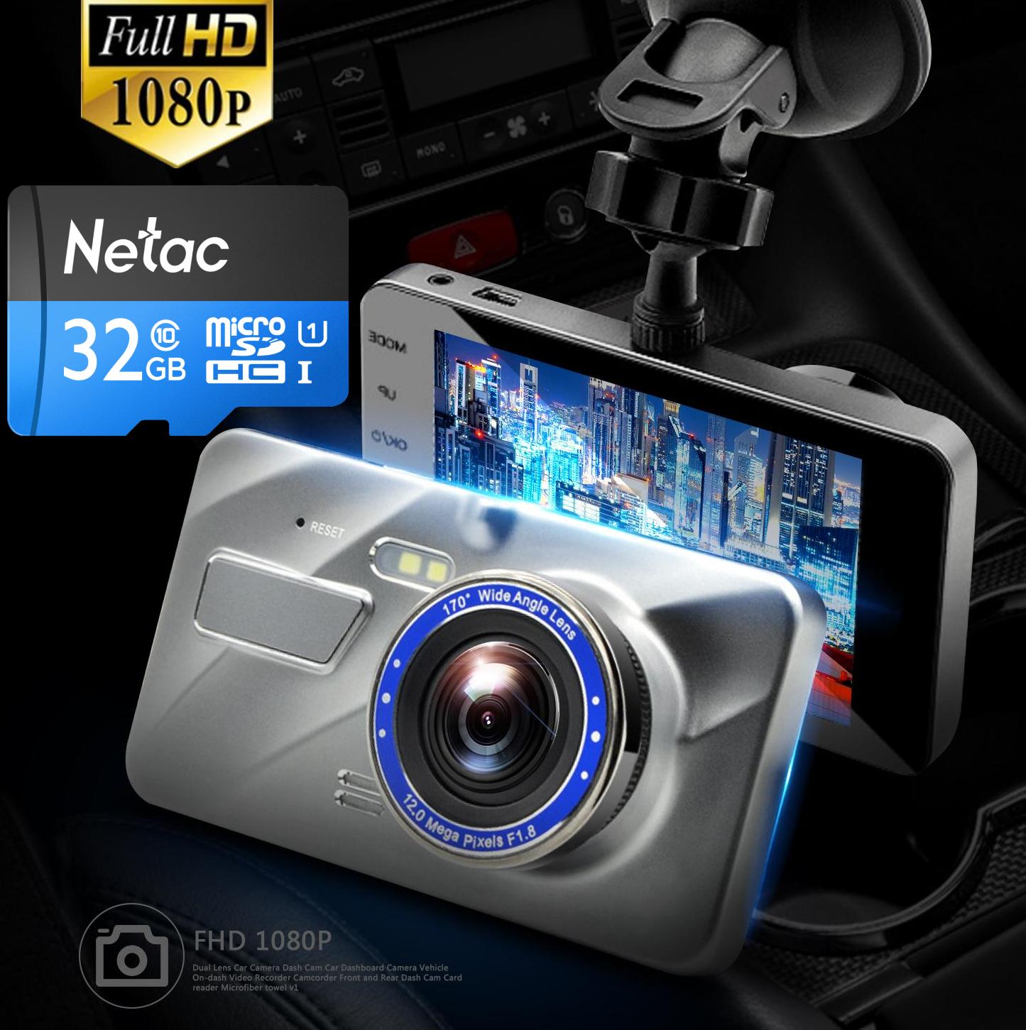 Camera giám sát hành trình xe hơi elitek tích hợp camera lùi 2510 + thẻ nhớ 32gb