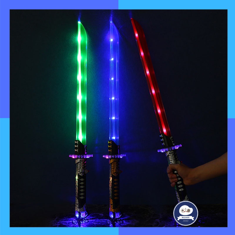 Kiếm Phát Sáng Katana - Kiếm Ánh Sáng - Đồ Chơi katana Nhựa Có Đèn và Âm Thanh tặng kèm pin TO01