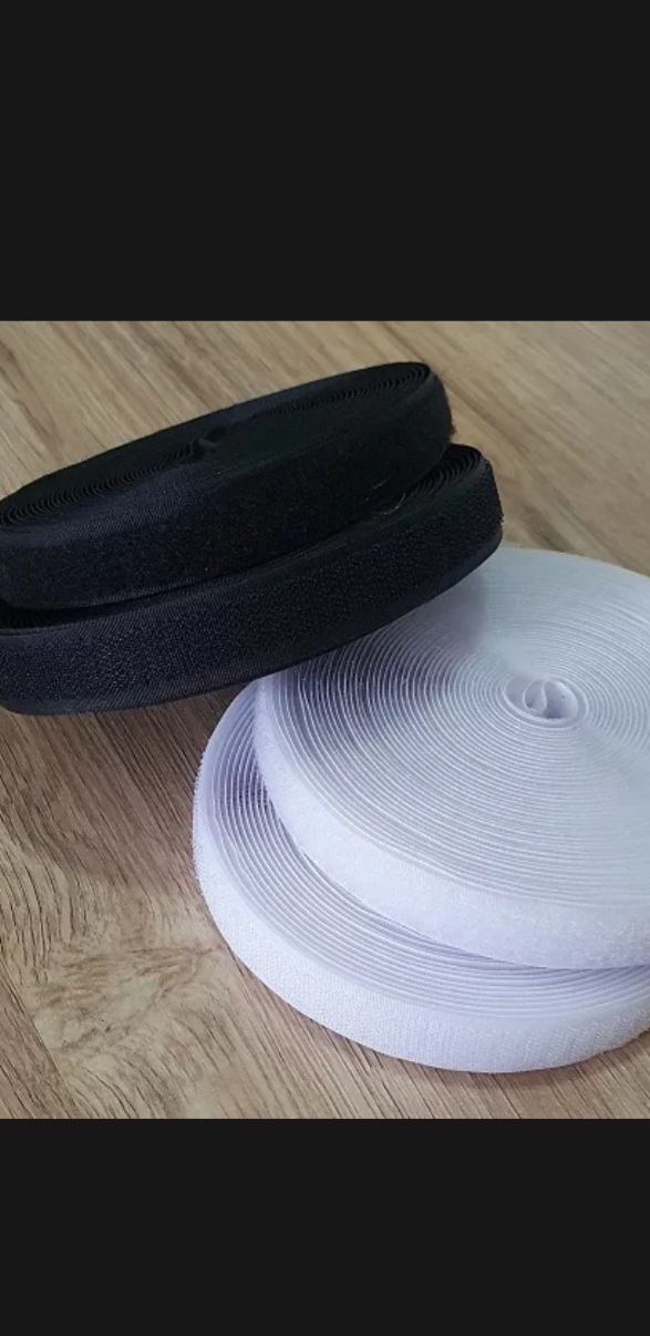 HCM] 1 bộ 20m Miếng dán vải 2 mặt dán giày túi xách - Velcro Dán Xé Băng gai dính khóa nhám gai không keo. Khổ rộng 2cm.