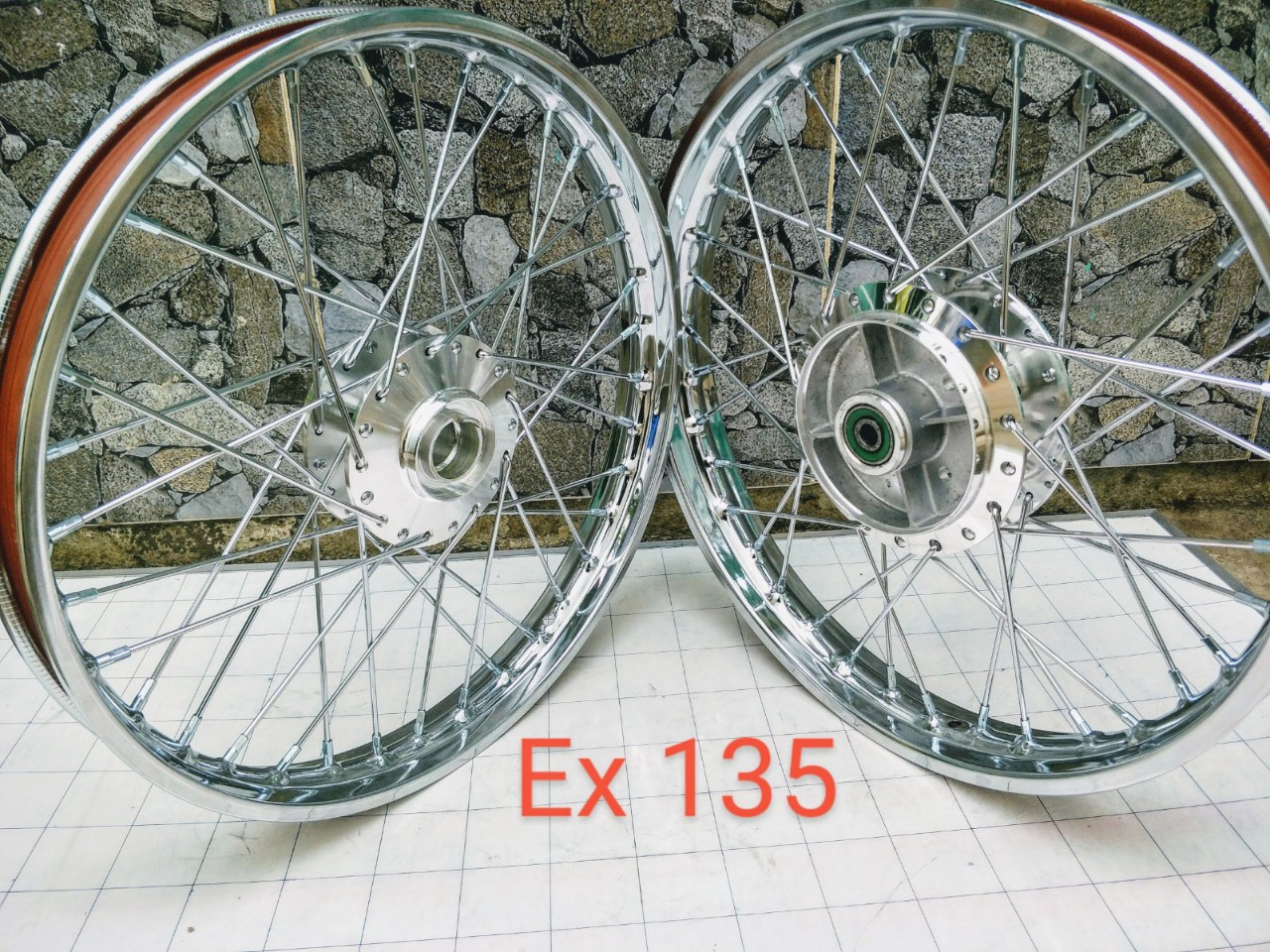 [HCM] CẶP BÁNH CĂM EXCITER 135 NIỀN SĂT UNION ĐÙM CĂM MẠ CROM