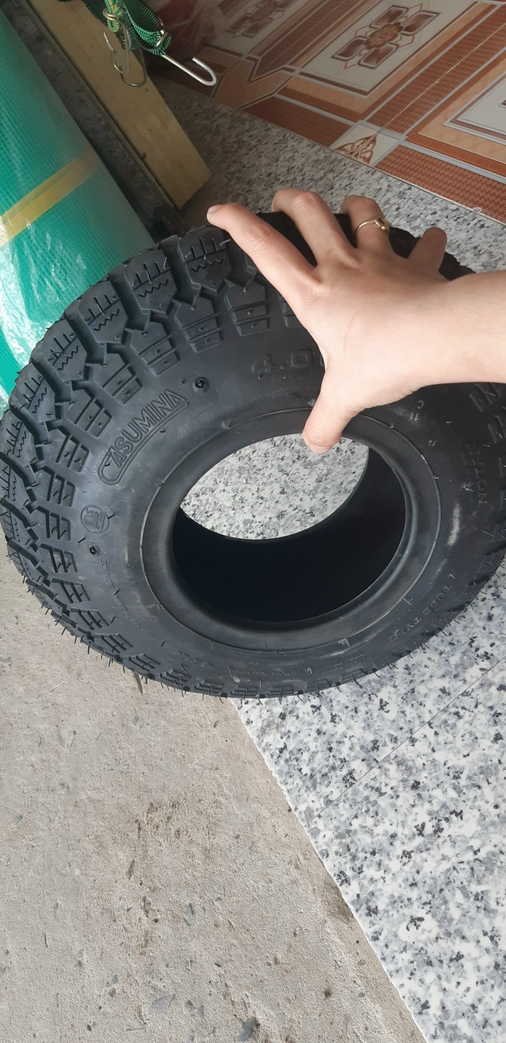 Lốp xe rùa/ vỏ xe rùa CASUMINA SỐ 4.00-6