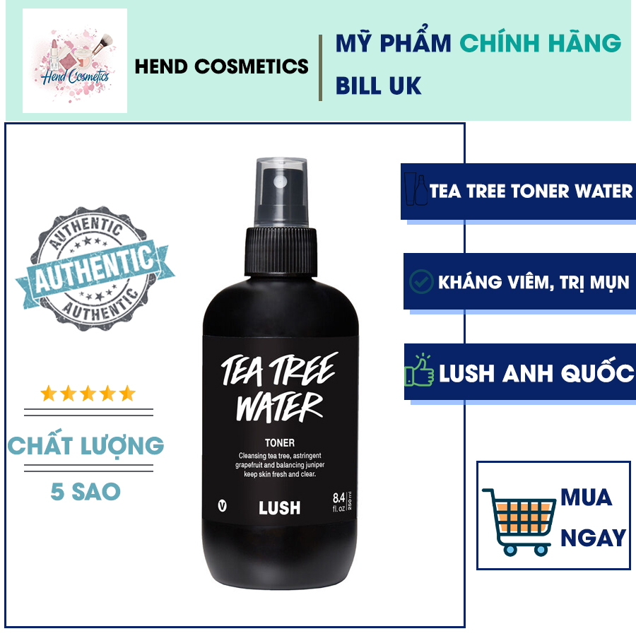 Lush tea tree water toner - nước hoa hồng trà tràm