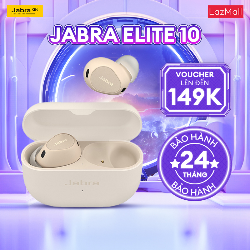 Tai nghe bluetooth chống ồn jabra elite 10 chống bụi nước ip57