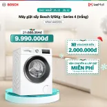 [September 25-29] Lazada Voucher up to 2 Million Vnd |   Bosch 9/6kg Washing Machine and Dryer Wna14400Sg - Series 4 (White) - Genuine Product