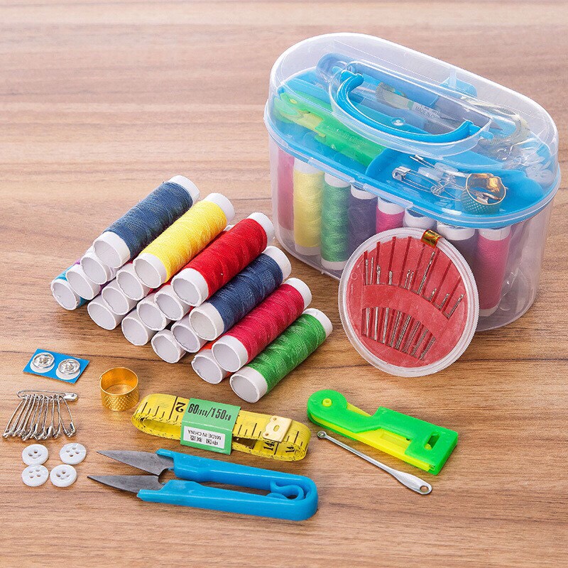 Bộ kim chỉ may vá đa năng kèm hộp đựng gồm nhiều món