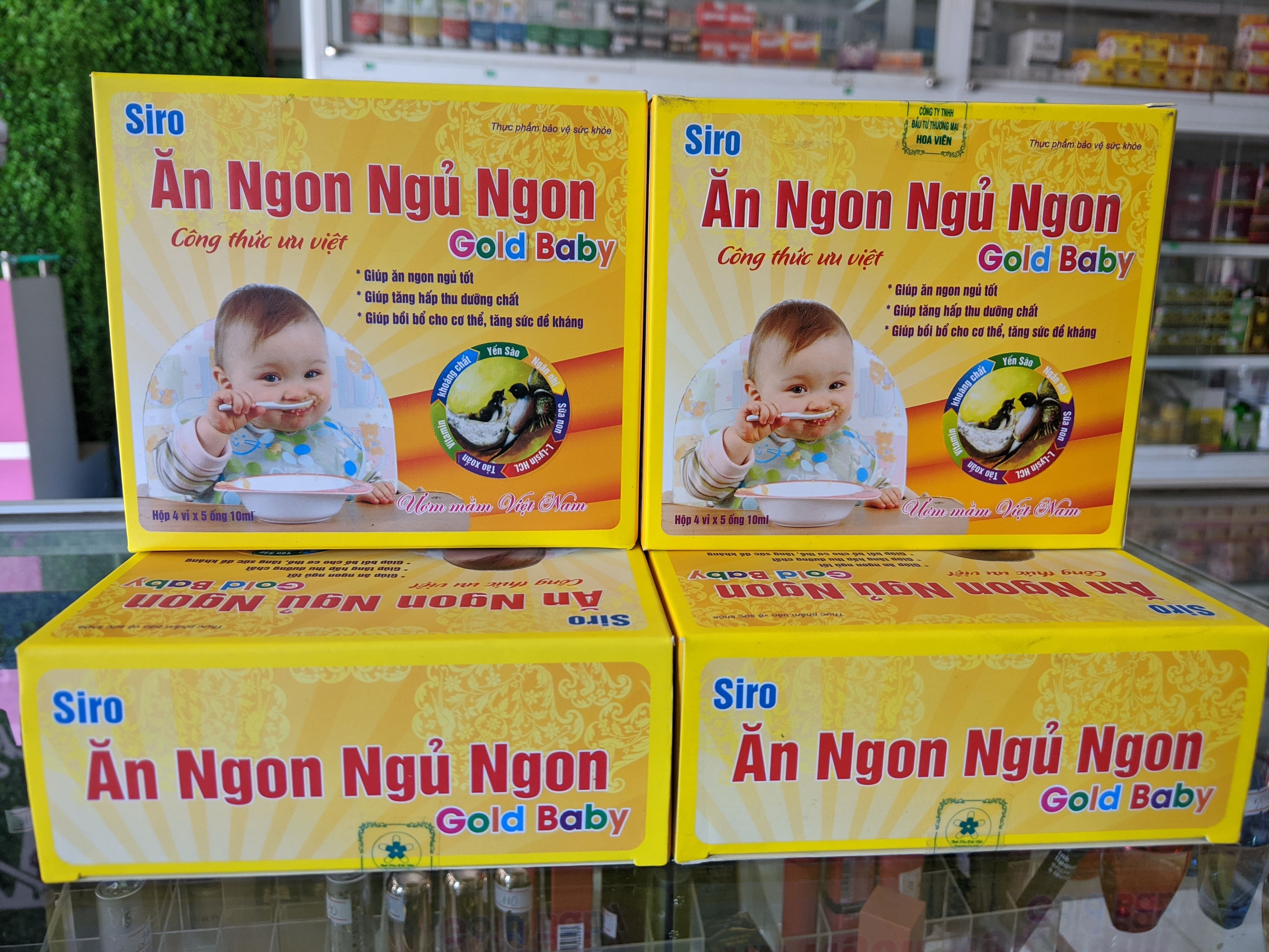 Siro Ăn Ngon Ngủ Ngon Gold Baby - Giúp bé ăn ngon, tăng cân tự nhiên, tăng sức đề kháng, bồi bổ cơ thể