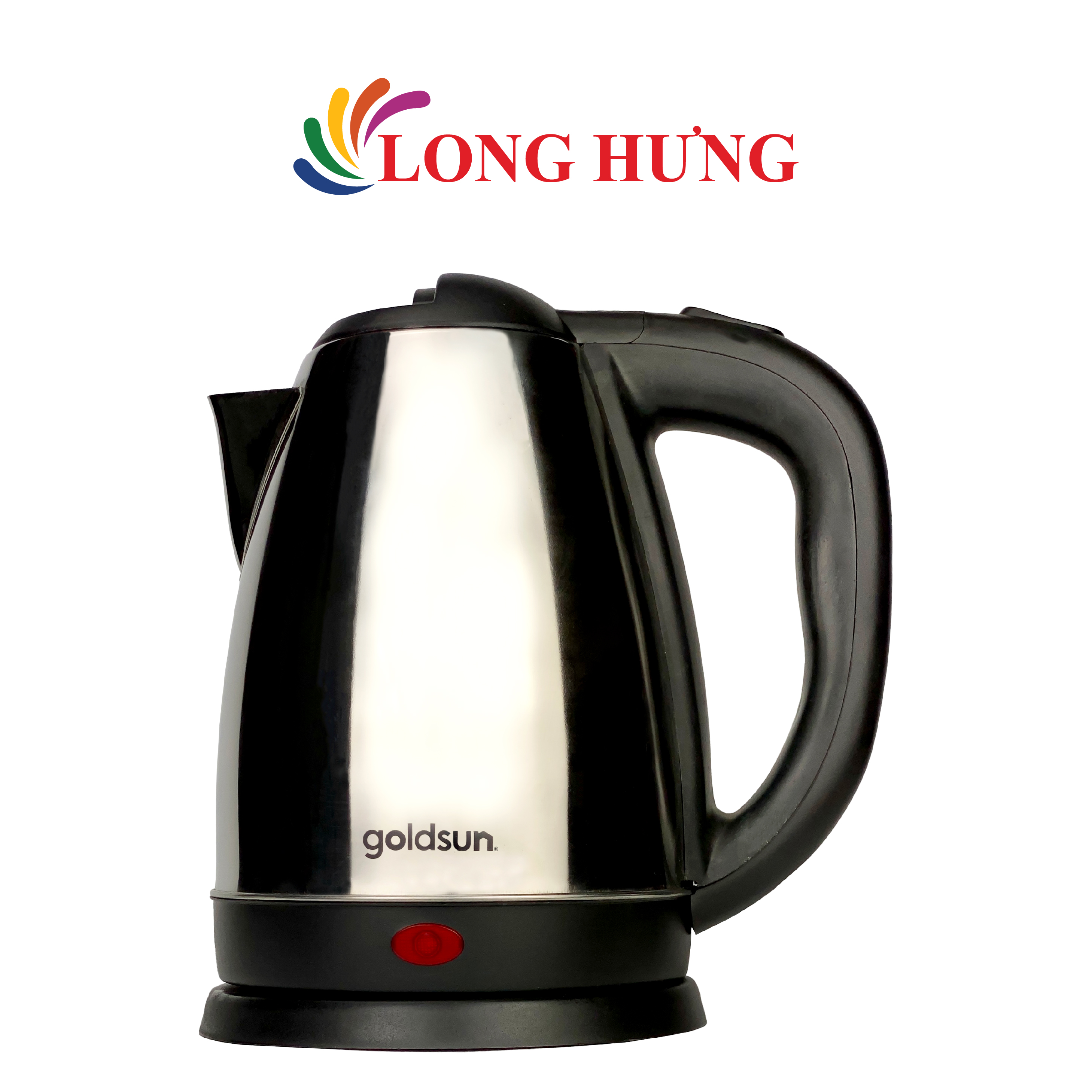 Goldsun 1.8 Liter Electric Kettle Ch1109 - Genuine Product - Capacity 2000W, High Quality Stainless Steel, Insulated Handle, Easy-To-Use Buttons