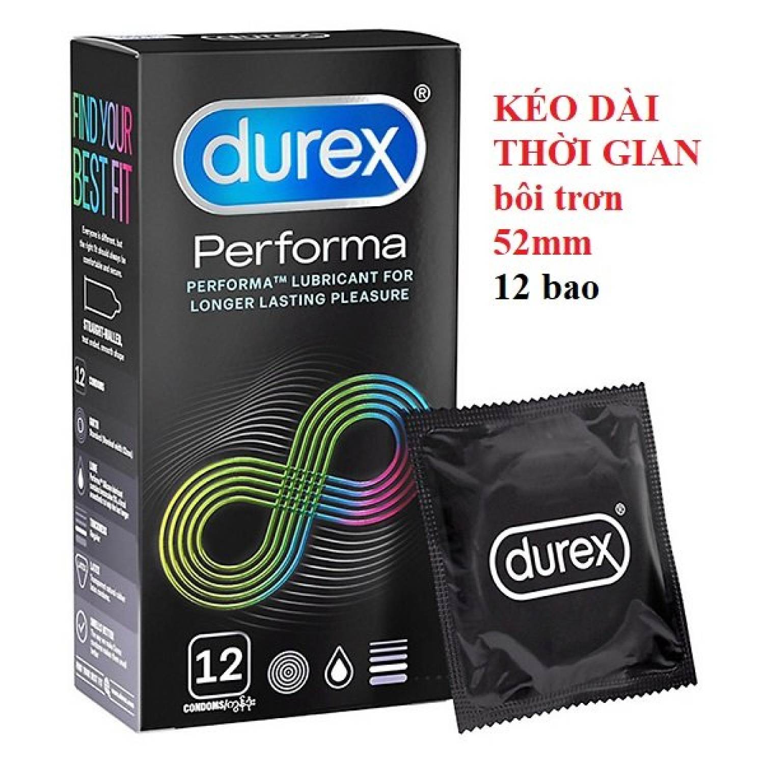 Bao cao su durex peforma kéo dài thời gian quan hệ